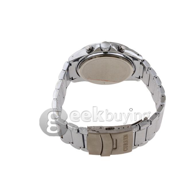 CURREN 8047 Stainless Steel Men's Fashion & Casual Watches - Silver