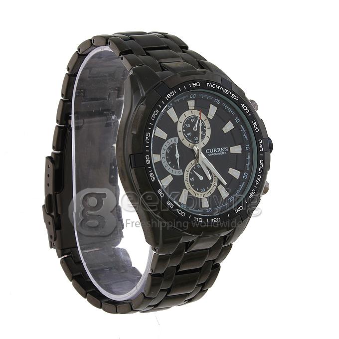 CURREN 8023 Stainless Steel Men's Fashion & Casual Watches - Black
