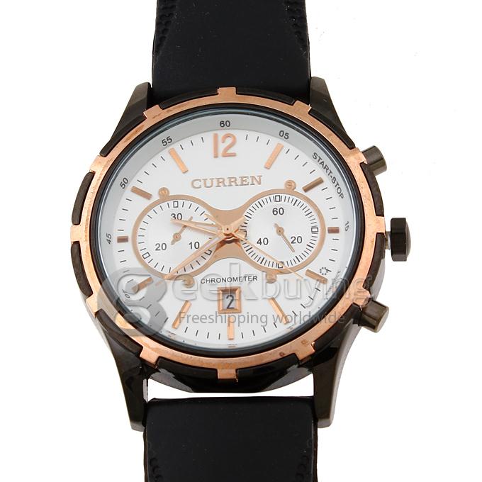 CURREN 8066 Stainless Steel Men's Fashion & Casual Watches - Black