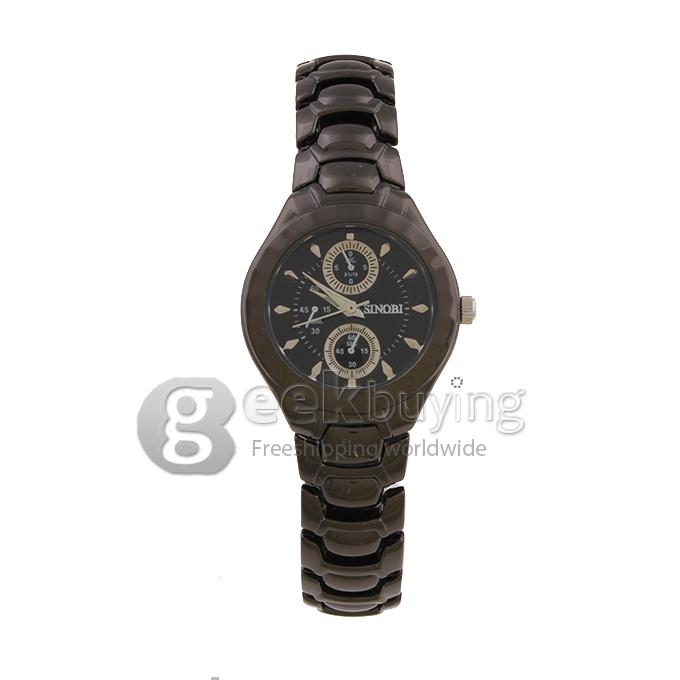 SINOBI 3595 Stainless Steel Women's Fashion & Casual Watches - Black