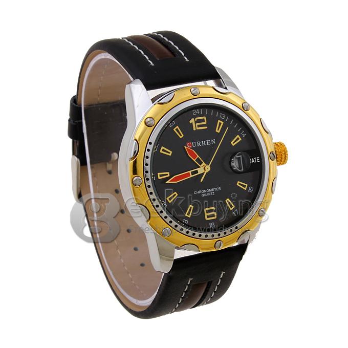 CURREN 8104 Stainless Steel Men's Fashion & Casual Watches - Black