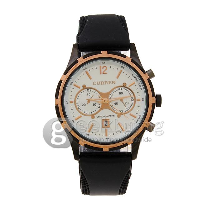 CURREN 8066 Stainless Steel Men's Fashion & Casual Watches - Black