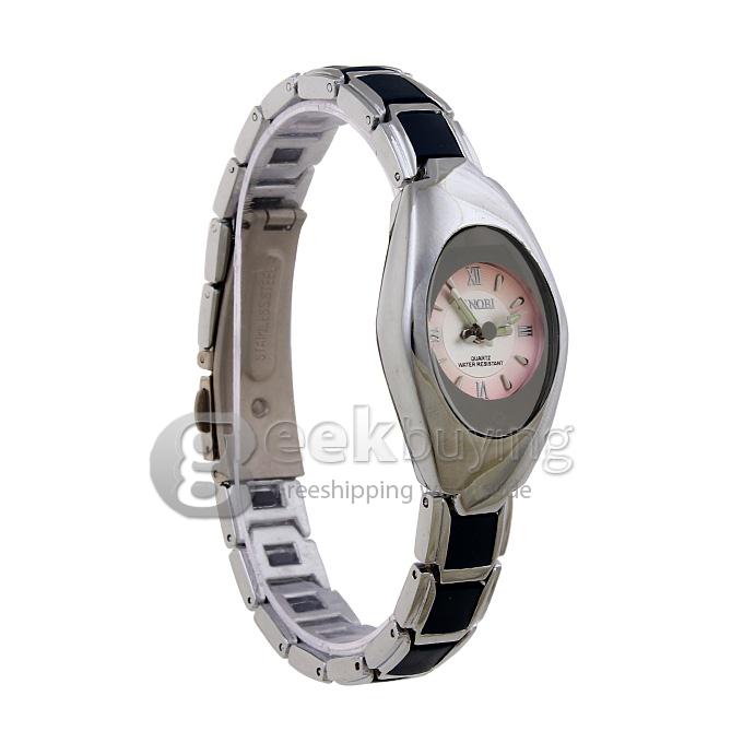 SINOBI 3078 Stainless Steel Women's Fashion & Casual Watches - Silver + Black