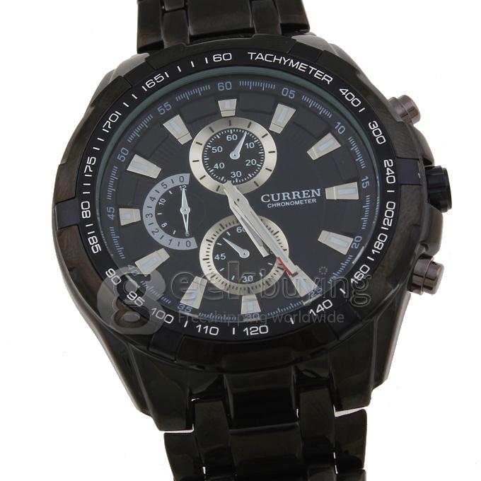 CURREN 8023 Stainless Steel Men's Fashion & Casual Watches - Black