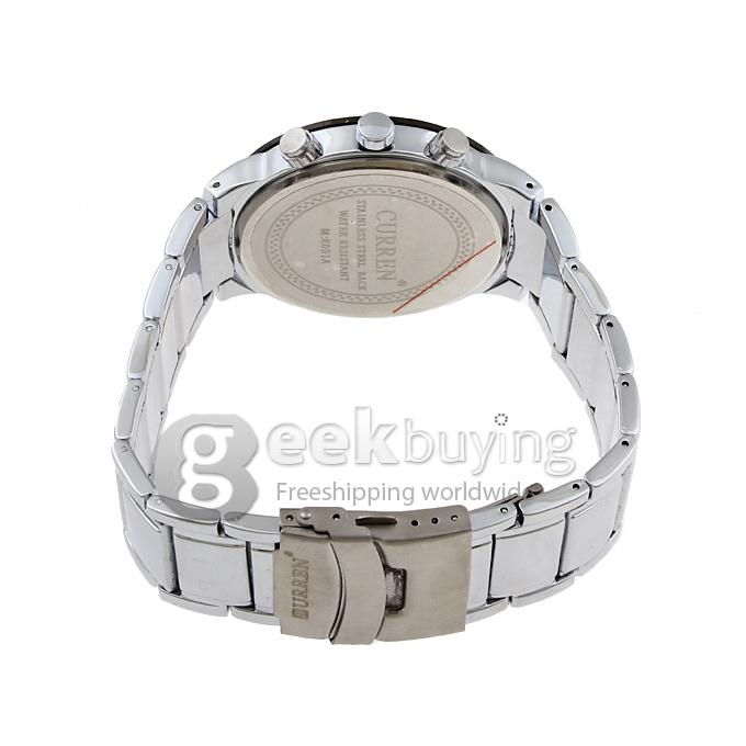CURREN 8001A Stainless Steel Men's Fashion & Casual Watches - Silver