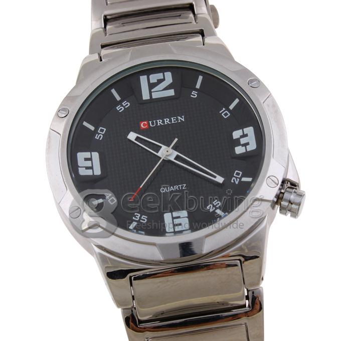 CURREN 8111 Stainless Steel Men's Fashion & Casual Watches - Silver