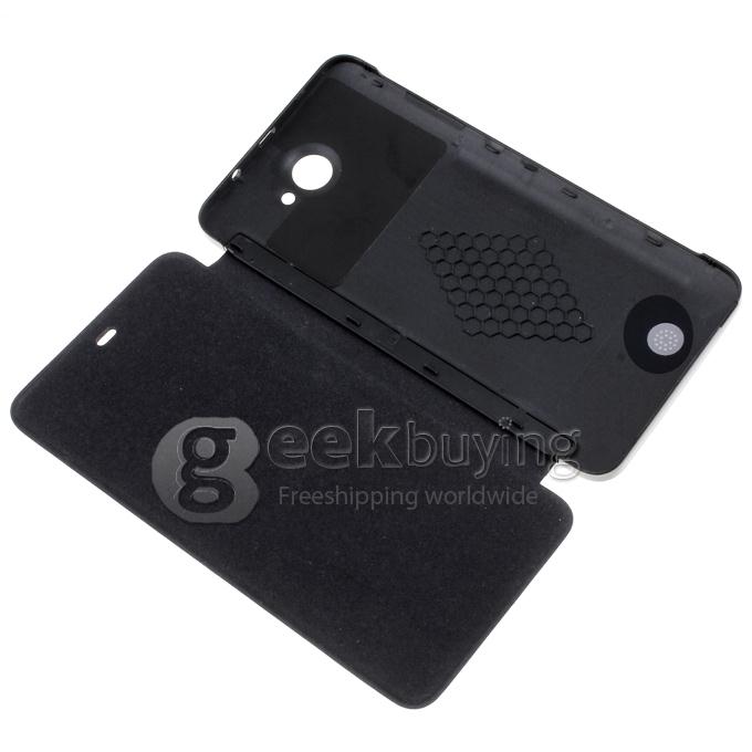 Protective PU Leather Hard Case Cover Shell for THL W200 W200S - Black