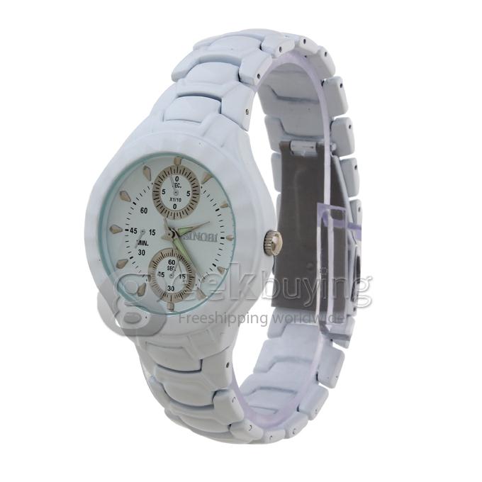 SINOBI 3595 Stainless Steel Men's Fashion & Casual Watches - White