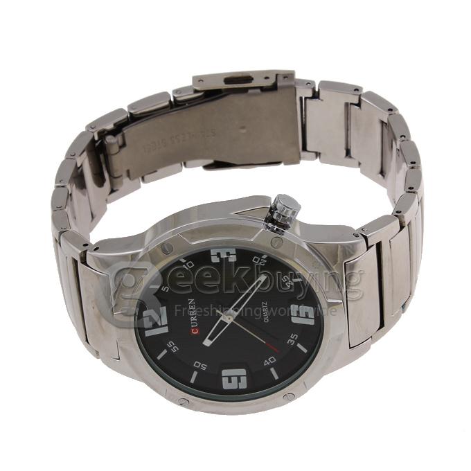 CURREN 8111 Stainless Steel Men's Fashion & Casual Watches - Silver
