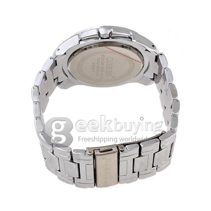 CURREN 8087 Stainless Steel Men's Fashion & Casual Watches - Silver