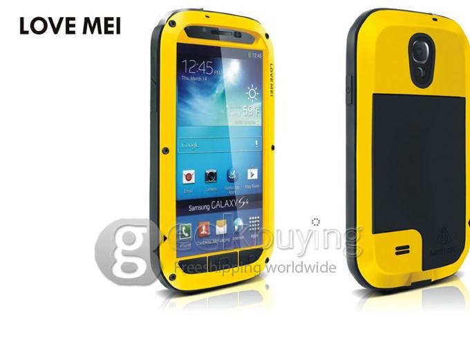 LOVE MEI Weather/Dirt/Shockproof Protect Case for Samsung Galaxy S4 IV i9500 - Yellow