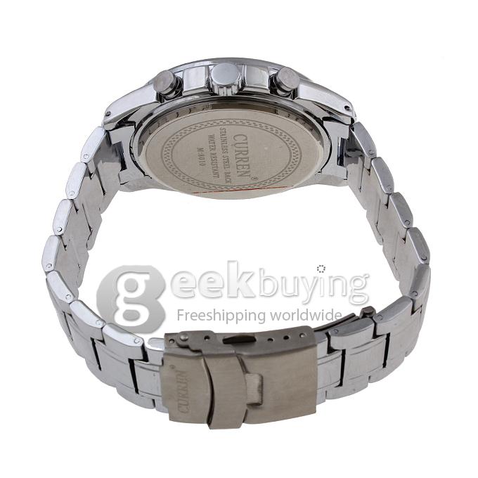 CURREN 8010 Stainless Steel Men's Fashion & Casual Watches - Silver