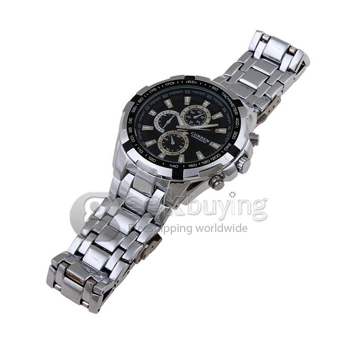 CURREN 8023 Stainless Steel Men's Fashion & Casual Watches - Silver