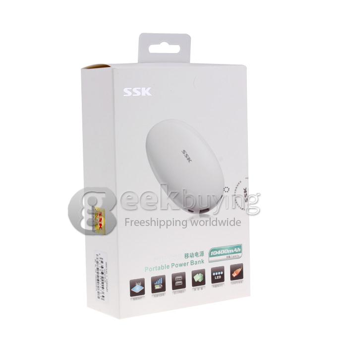 (SSK) 10400mAh Portable Power Bank External Battery Charger for Cell Phone