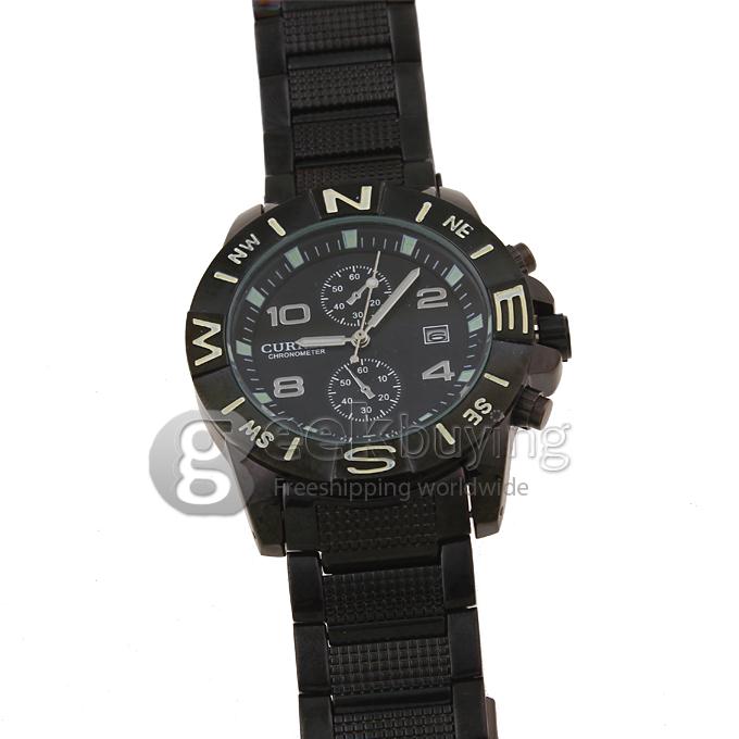 CURREN 8038 Stainless Steel Men's Fashion & Casual Watches - Black