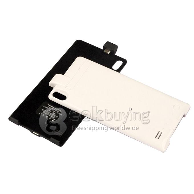 2800mAh Portable External Battery Backup Charger Pack Power Bank for Huawei P6 - White