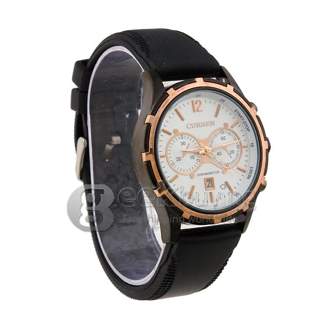 CURREN 8066 Stainless Steel Men's Fashion & Casual Watches - Black