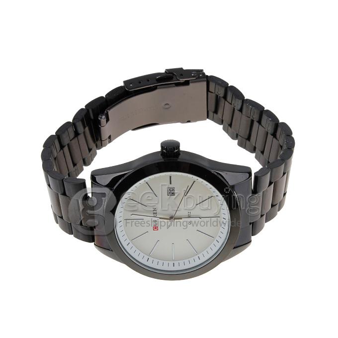 CURREN 8091 Stainless Steel Men's Fashion & Casual Watches - Black
