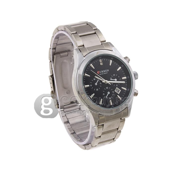 CURREN 8085 Stainless Steel Men's Fashion & Casual Watches - Silver