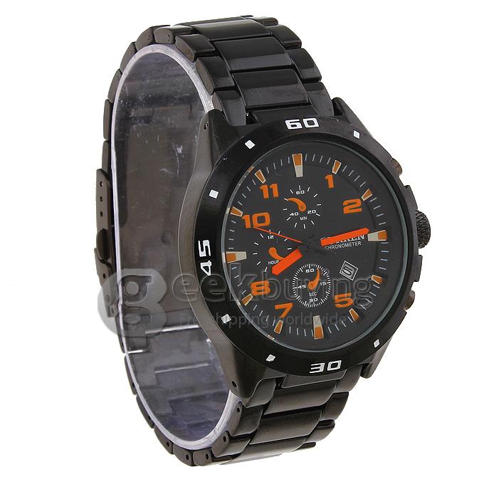 CURREN 8021 Stainless Steel Men's Fashion & Casual Watches - Black