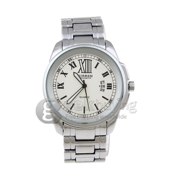 CURREN 8087 Stainless Steel Men's Fashion & Casual Watches - Silver