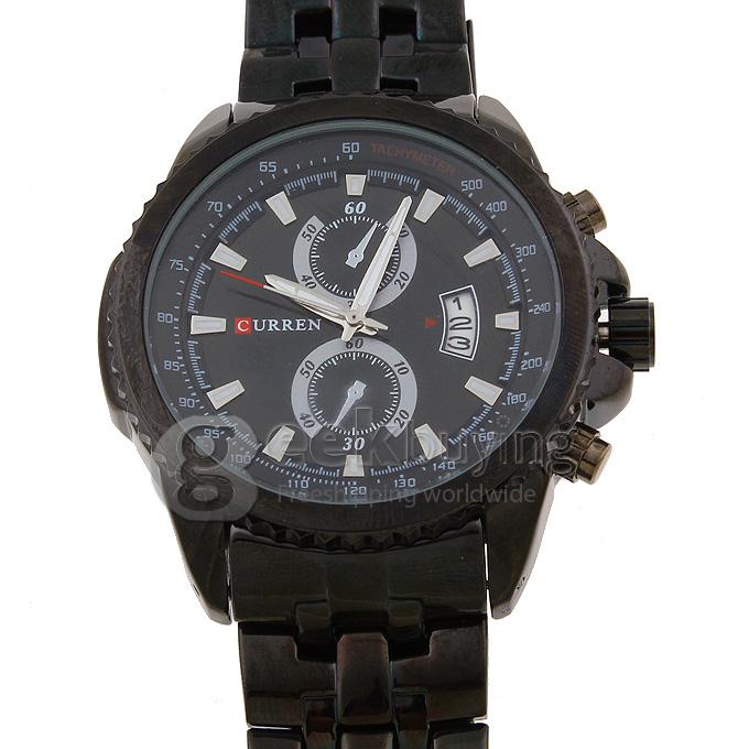 CURREN 8082 Stainless Steel Men's Fashion & Casual Watches - Black