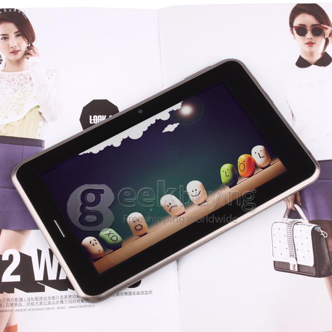 GB97 MTK8377 1.2GHz 7 inch Tablet PC Phablet Android 4.1 Dual Core Capacitive Touch Screen 1024*600 1G/8G - Navy Blue