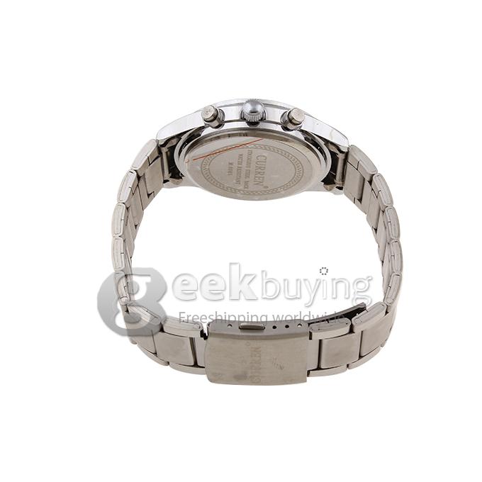CURREN 8085 Stainless Steel Men's Fashion & Casual Watches - Silver