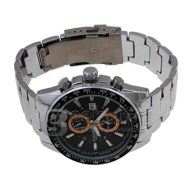 CURREN 8010 Stainless Steel Men's Fashion & Casual Watches - Silver
