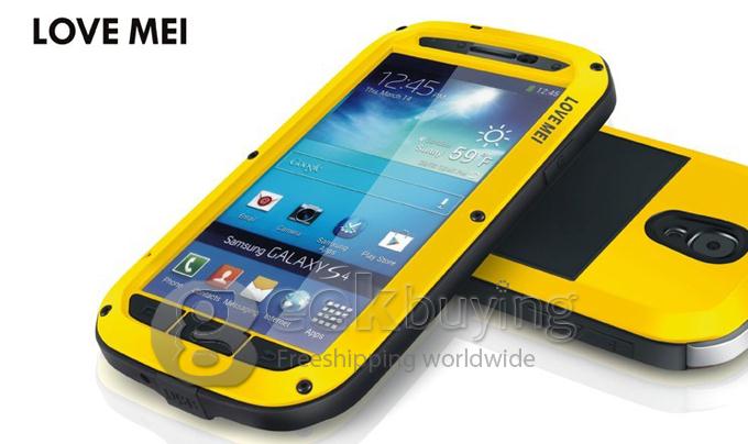 LOVE MEI Weather/Dirt/Shockproof Protect Case for Samsung Galaxy S4 IV i9500 - Yellow