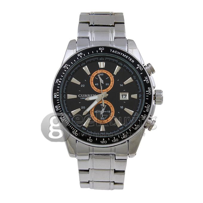 CURREN 8010 Stainless Steel Men's Fashion & Casual Watches - Silver