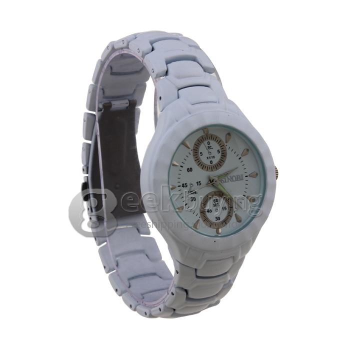 SINOBI 3595 Stainless Steel Men's Fashion & Casual Watches - White