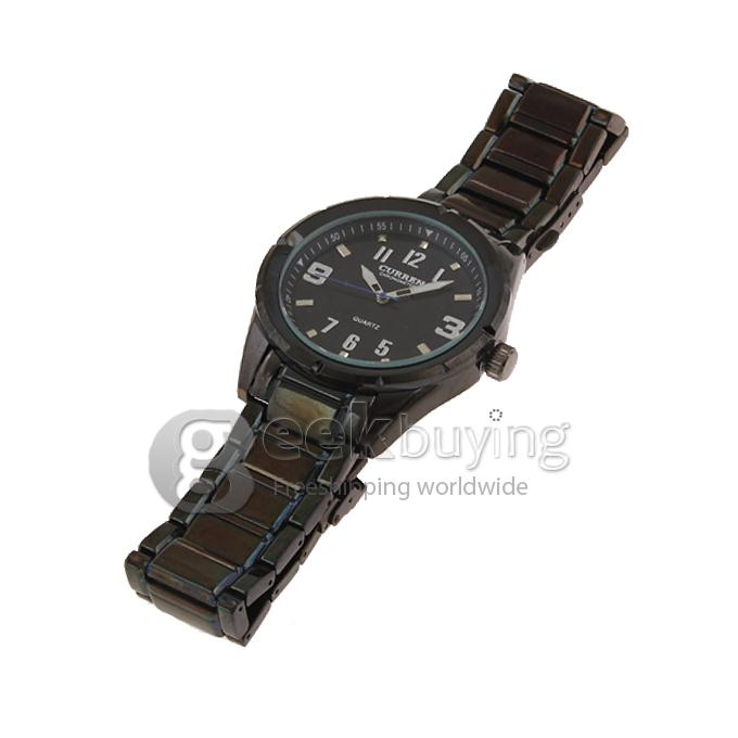 CURREN 8037 Stainless Steel Men's Fashion & Casual Watches - Black