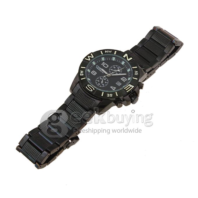 CURREN 8038 Stainless Steel Men's Fashion & Casual Watches - Black