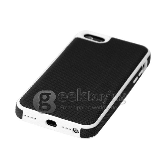 New Style Soft Ball Pattern Cover Case for iPhone 5C - Black