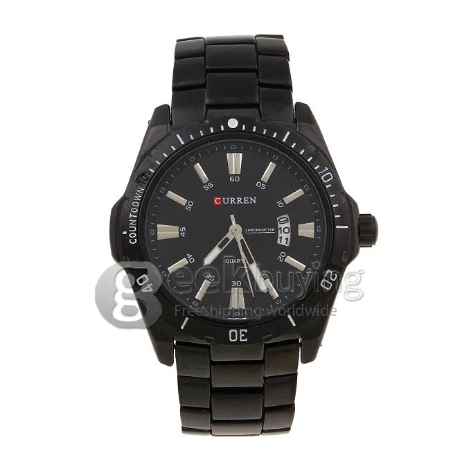 CURREN 8110 Stainless Steel Men's Fashion & Casual Watches - Black
