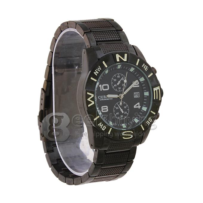CURREN 8038 Stainless Steel Men's Fashion & Casual Watches - Black