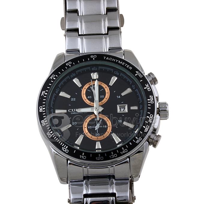 CURREN 8010 Stainless Steel Men's Fashion & Casual Watches - Silver
