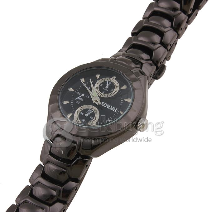SINOBI 3595 Stainless Steel Women's Fashion & Casual Watches - Black
