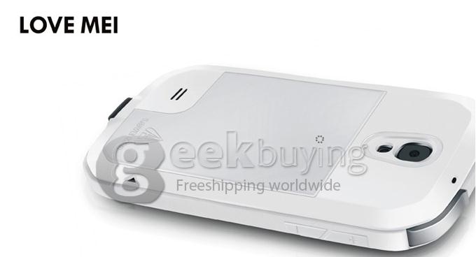 LOVE MEI Weather/Dirt/Shockproof Protect Case for Samsung Galaxy S4 IV i9500 - White