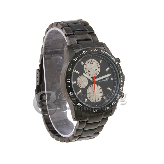 CURREN 8016 Stainless Steel Men's Fashion & Casual Watches - Black