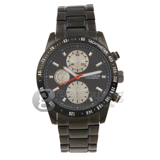 CURREN 8016 Stainless Steel Men's Fashion & Casual Watches - Black