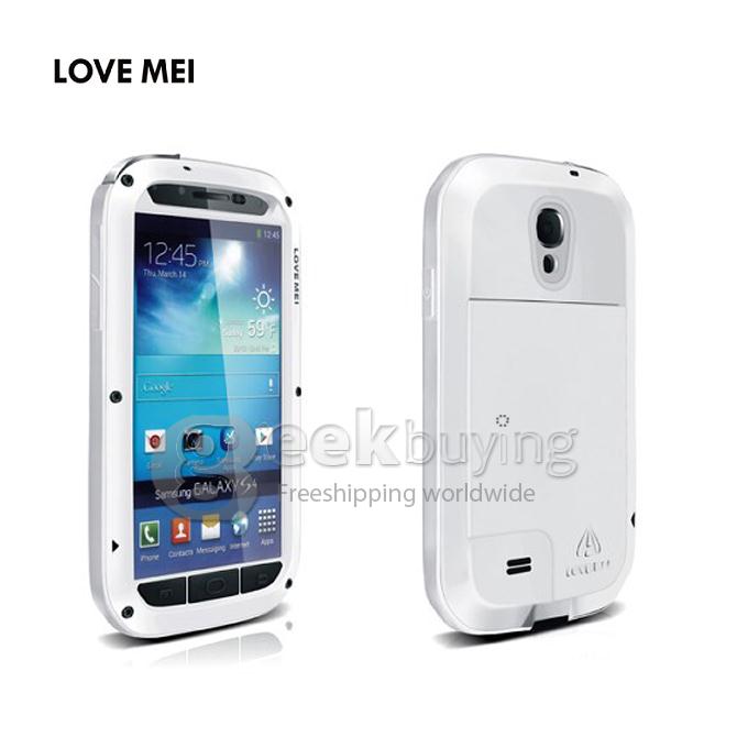 LOVE MEI Weather/Dirt/Shockproof Protect Case for Samsung Galaxy S4 IV i9500 - White