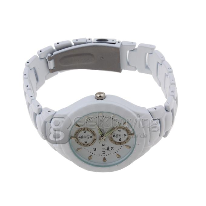 SINOBI 3595 Stainless Steel Men's Fashion & Casual Watches - White