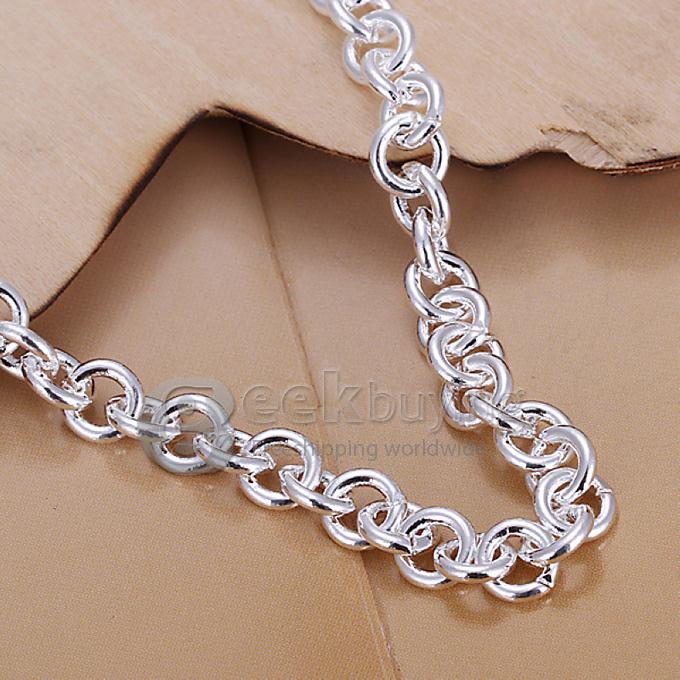 High Quality 925 Sterling Silver Heart Style Pendant Bracelet