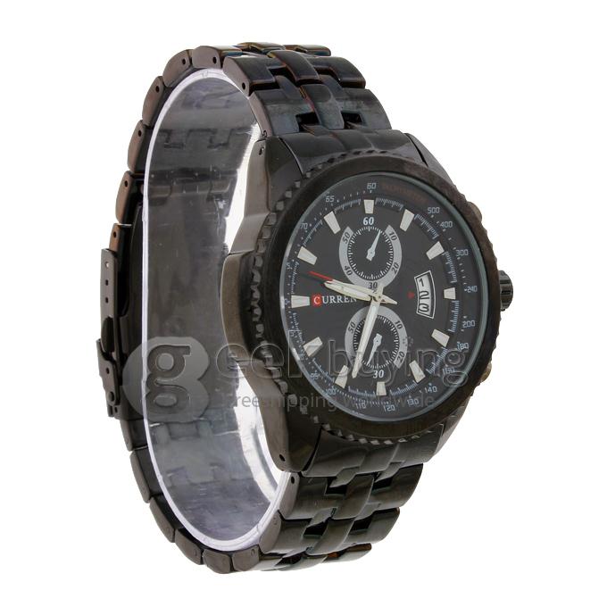 CURREN 8082 Stainless Steel Men's Fashion & Casual Watches - Black