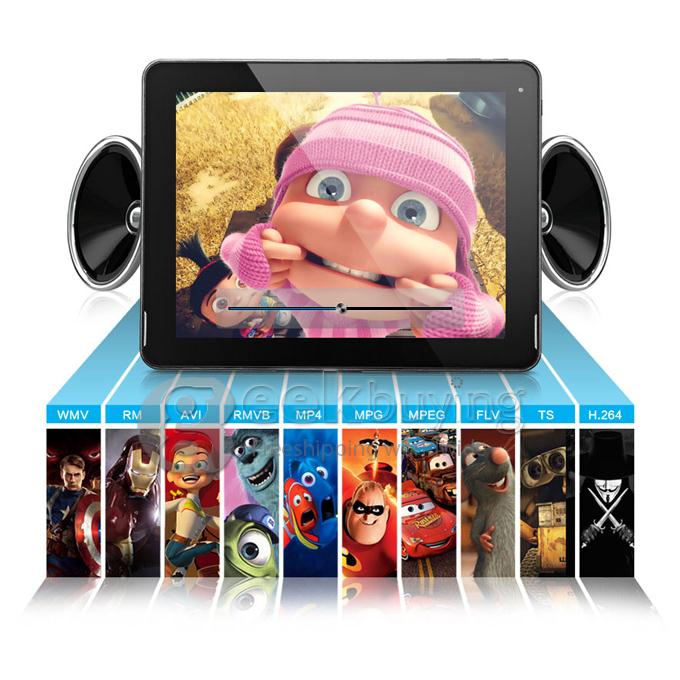 Pipo M6Pro RK3188 Quad Core 9.7 Inch Android 4.2 OS Tablet PC 2GB RAM 16GB ROM Retina Capacitive Touch Screen 2048*1536 Black