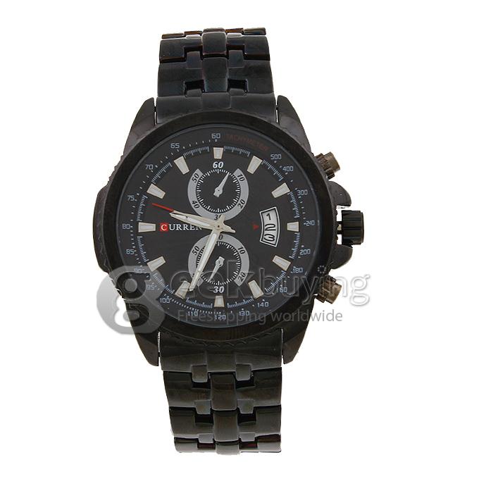CURREN 8082 Stainless Steel Men's Fashion & Casual Watches - Black