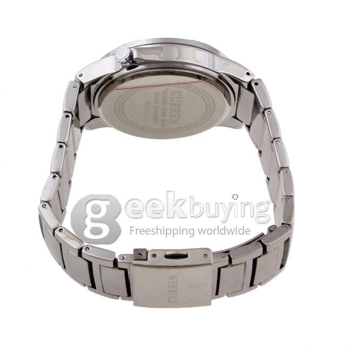 CURREN 8111 Stainless Steel Men's Fashion & Casual Watches - Silver