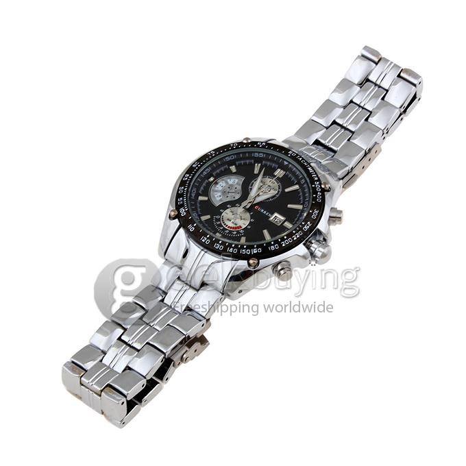CURREN 8083 Stainless Steel Men's Fashion & Casual Watches - Silver